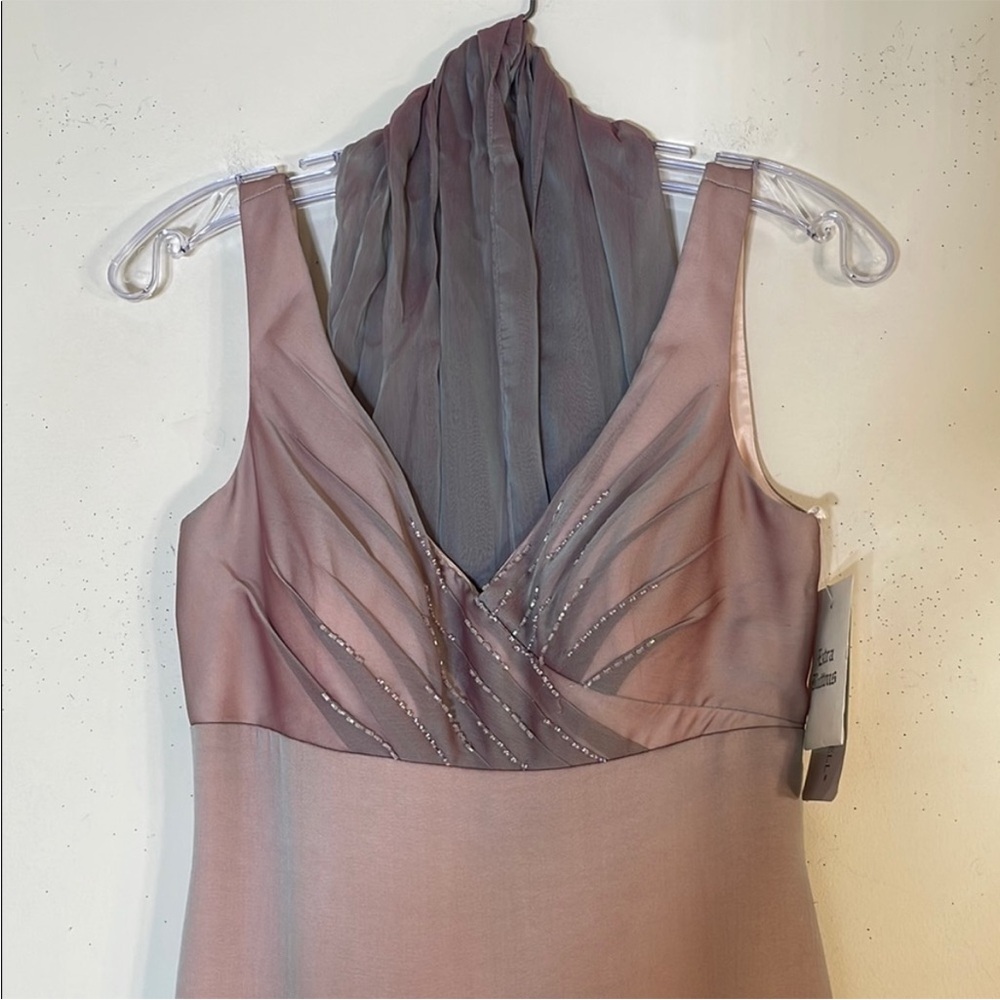 Adrianna Papell Beaded Empire Waist Gown with Body Wrap. 6. NWT. $298! - Picture 3 of 13